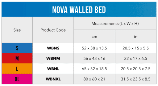 Rogz Nova Walled Bed